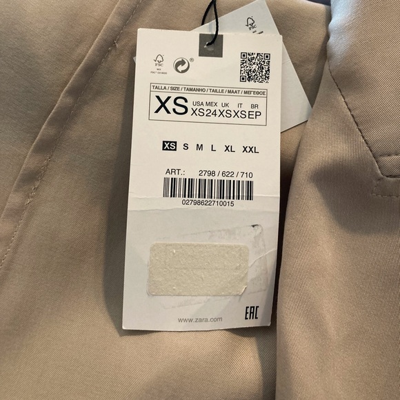 NWT Zara Lightweight Dress Coat - Picture 5 of 5